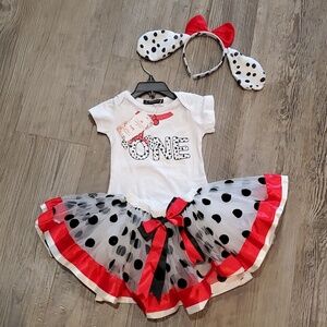 Ibtom Castle 1st Birthday Puppie Dog Matching Set Size 12-18 Months